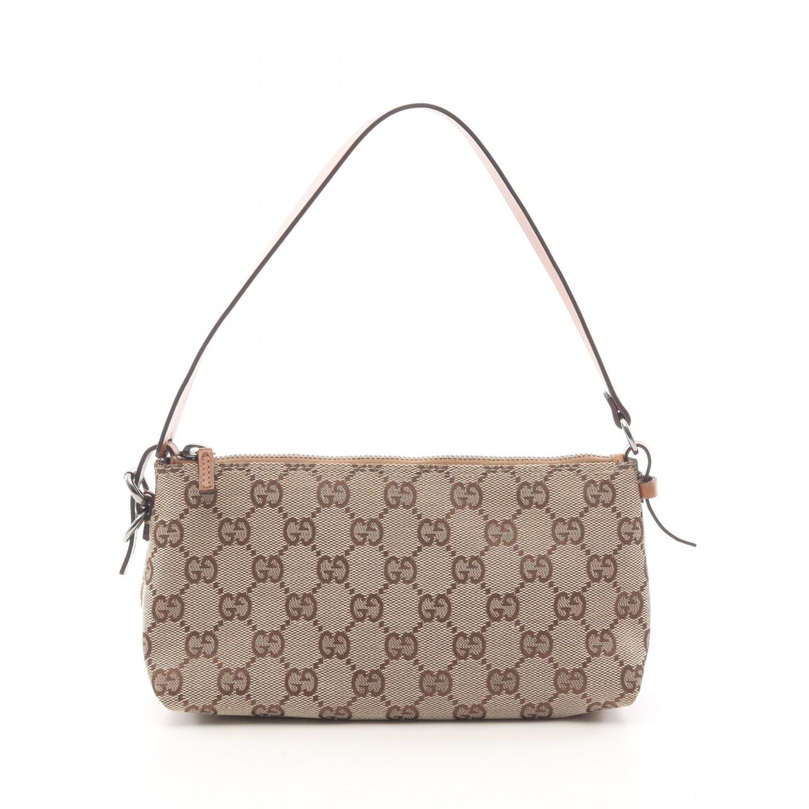 グッチ GUCCI ハンドバッグ アクセサリーポーチ GGキャンバス 103399 ベージュ キャンバス レザー アクセサリーポーチ レディース Used A