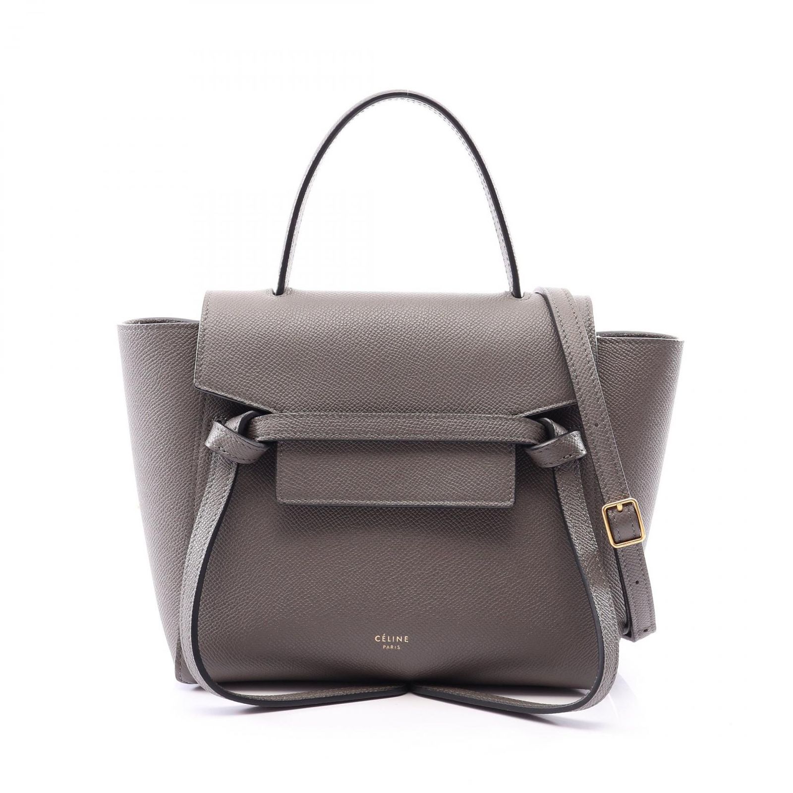 セリーヌ CELINE ハンドバッグ BELT BAG NANO ベルトバッグ ナノ 2WAY 189003ZVA グレー レザー ベルトバッグ ナノ レディース Used A 105,400円