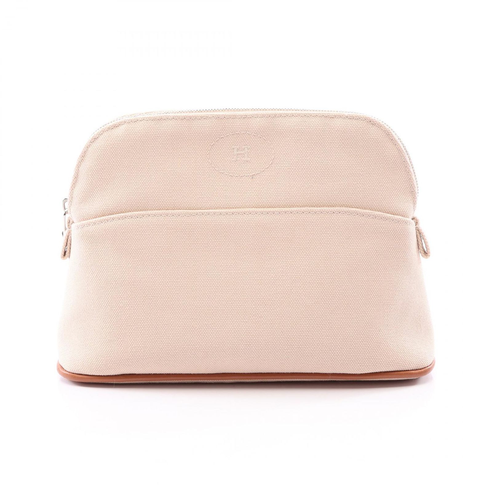 エルメス HERMES ポーチ ボリードポーチ20 H104773M 01 ナチュラル キャンバス レザー ボリードポーチ ミニ ナチュラル レディース Used A