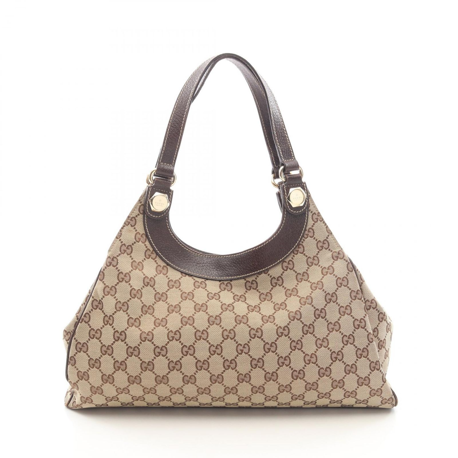 グッチ GUCCI ショルダーバッグ GGキャンバス 154981 ベージュ キャンバス レザー ショルダーバッグ レディース Used B