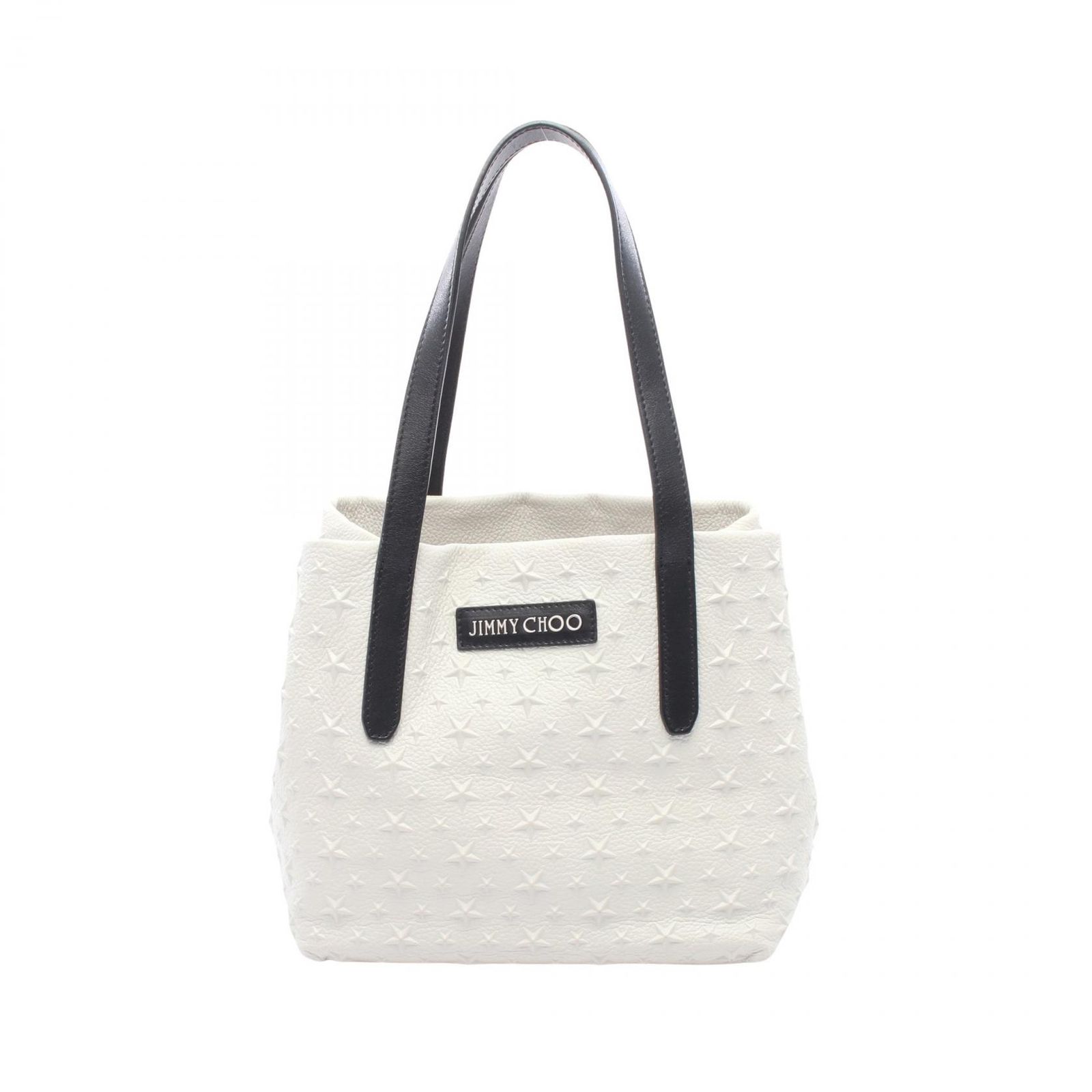 ジミーチュウ JIMMY CHOO トートバッグ SOFIA S ソフィア スターエンボス ライトグレー レザー ソフィア スターエンボス トートバッグ レディース Used B