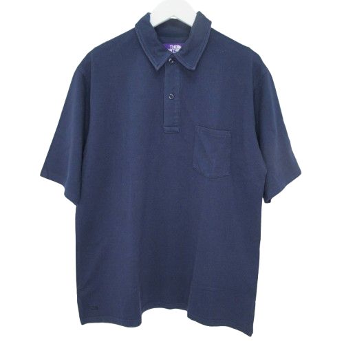 ノースフェイス パープルレーベル THE NORTH FACE PURPLE LABEL ナナミカnanamica 半袖 ポロシャツ ロゴ 胸ポケット Mサイズ ネイビー k418120 0528