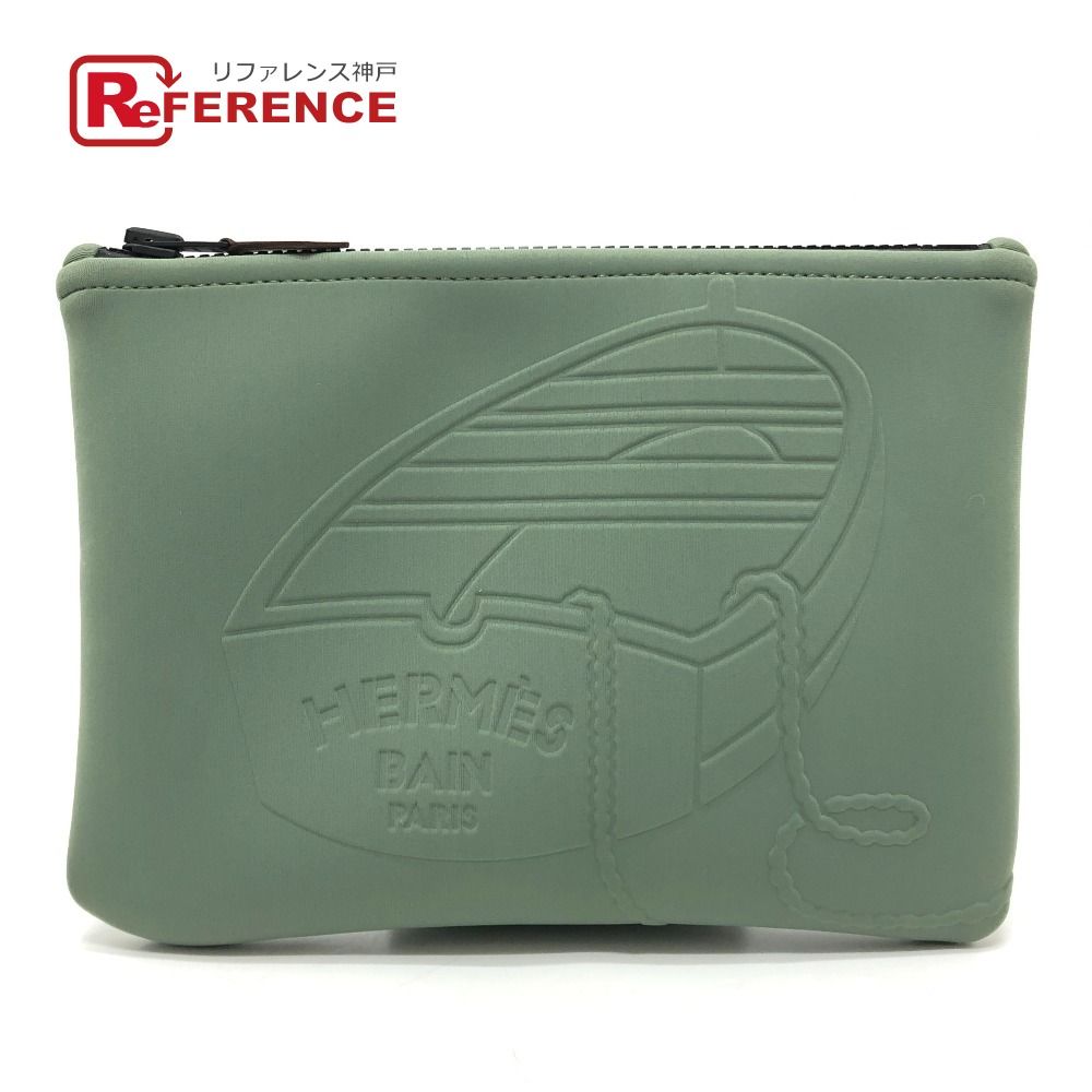 HERMES エルメス ポーチ ネオバン タラサ PM タラサPM ナイロン カーキ