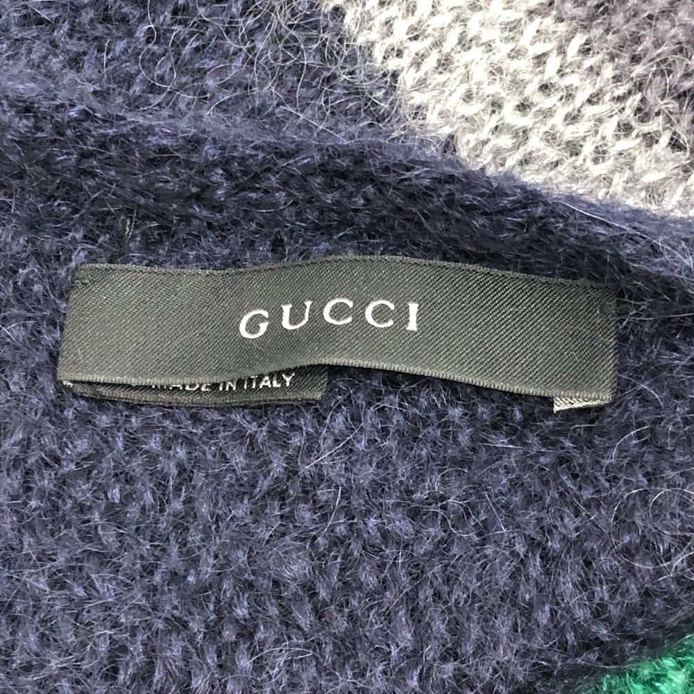 GUCCI グッチ マフラー モヘア マルチカラー - メルカリ