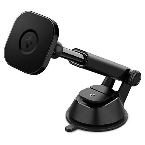 Spigen 車載ホルダー マグネット MagSafe用 吸盤 スマホホルダー 車 ダッシュボード 粘着ゲル吸盤 スマホスタンド iPhone 14 13 12 Pro Max Plus Mini 超強磁力 360度回転 片手脱着 落下防止 8044d186