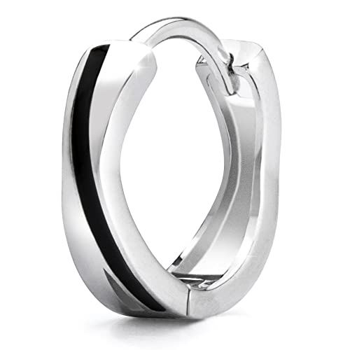 ☆新品☆aliba ピアス メンズ フープピアス 金属アレルギー対応 メンズピアス リングピアス 片耳 シルバーアクセサリー シルバー925 スターリングシルバー cb587a72