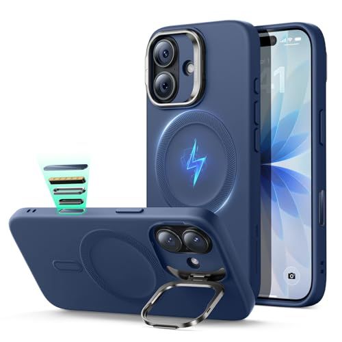 ☆新品☆【デザイン受賞シリーズ!】ESR iPhone 17 ケース MagSafe対応 カメラボタン付き 隠しスタンド 調整可能 3倍米軍MIL規格 ワイヤレス充電対応 エアガードコーナー 耐衝撃 傷防止 軽量 スマホケース 高級柔らかな素 bf16007e