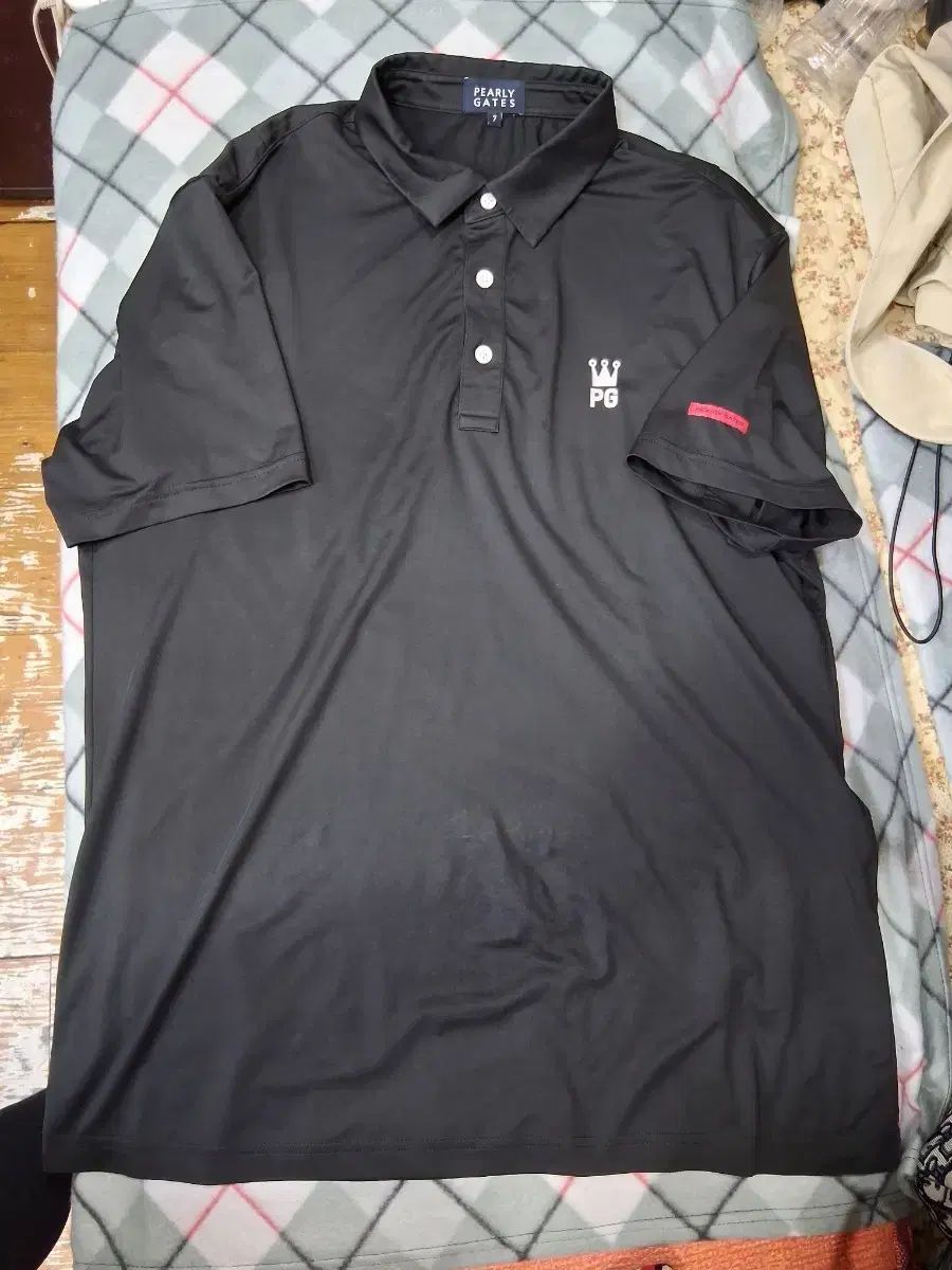 パーリーゲイツ 半袖 カラーTシャツ 黒