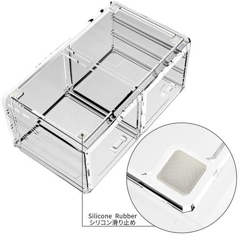 ☆新品☆Readaeer 化粧品収納ボックス コスメ収納 特大容量 メイクケース メイクボックス メイク収納ケース 化粧品入れ 4段 (クリア) 1919ea80