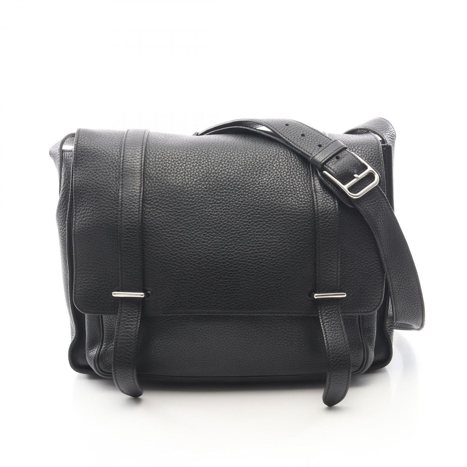 エルメス HERMES ショルダーバッグ スティーブ ブザス35 ブラック その他 スティーブ ブザス35 ブラック メンズ Used B