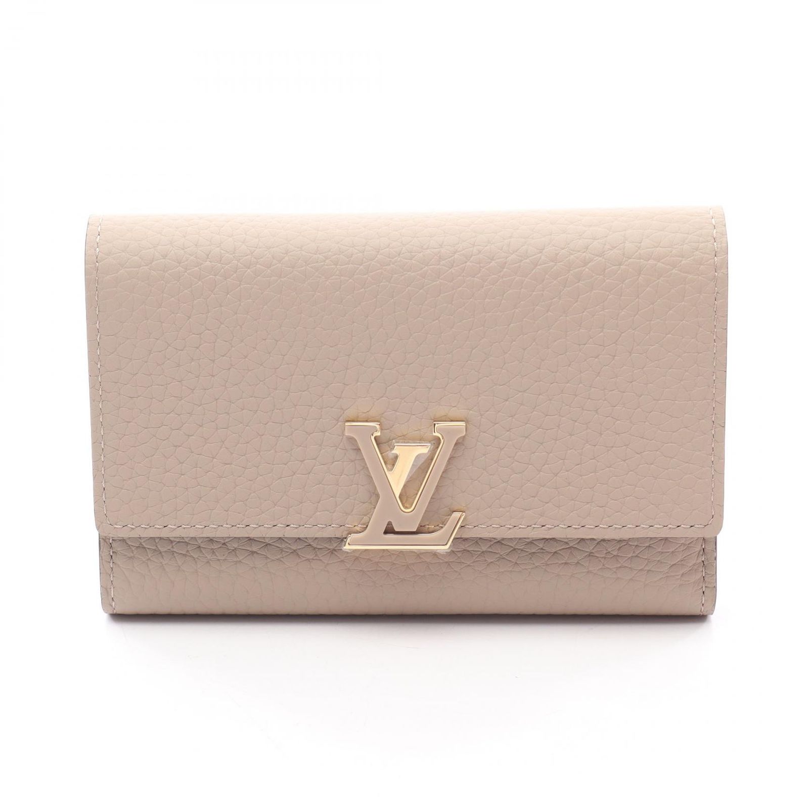 ルイ・ヴィトン LOUIS VUITTON 三つ折り財布 ポルトフォイユ カプシーヌ コンパクト M62159 ガレ レザー ポルトフォイユ・カプシーヌ コンパクト レディース Used A