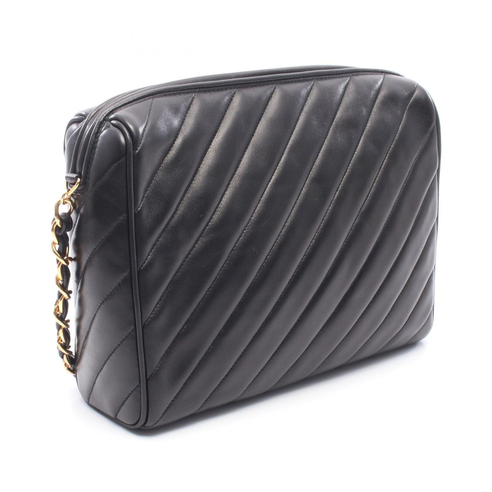 シャネル CHANEL ショルダーバッグ ココマーク バイアスステッチ 