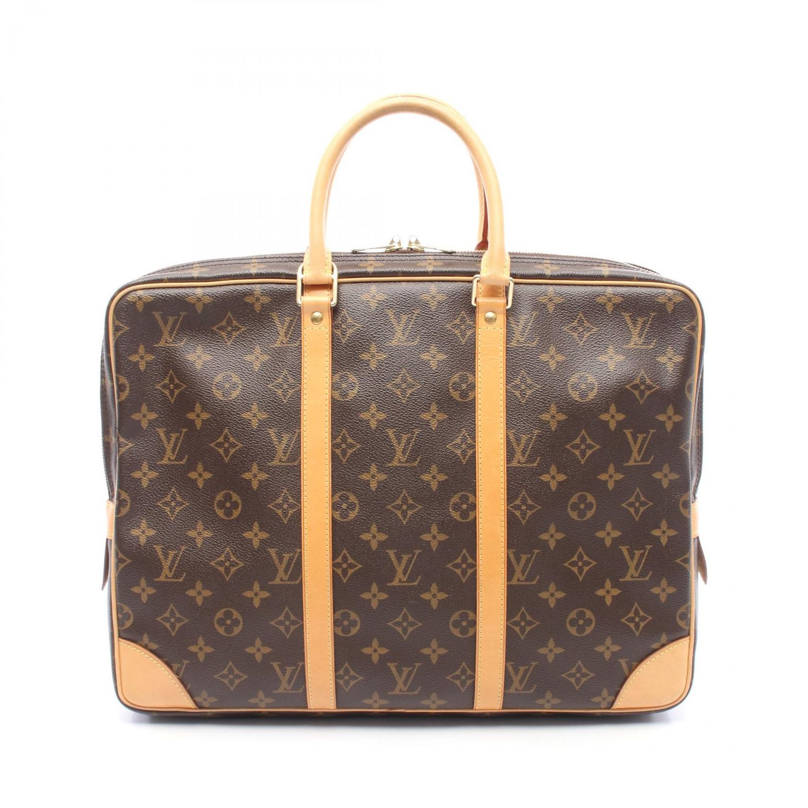 ルイ・ヴィトン LOUIS VUITTON ブリーフケース ポルトドキュマン ヴォワヤージュ M53361 PVCコーティングキャンバス レザー ポルトドキュマン・ヴォワヤージュ