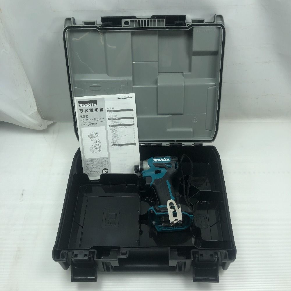 MAKITA マキタ 工具 インパクトドライバ 未使用品(S) 本体・ケースのみ TD173D ブルー