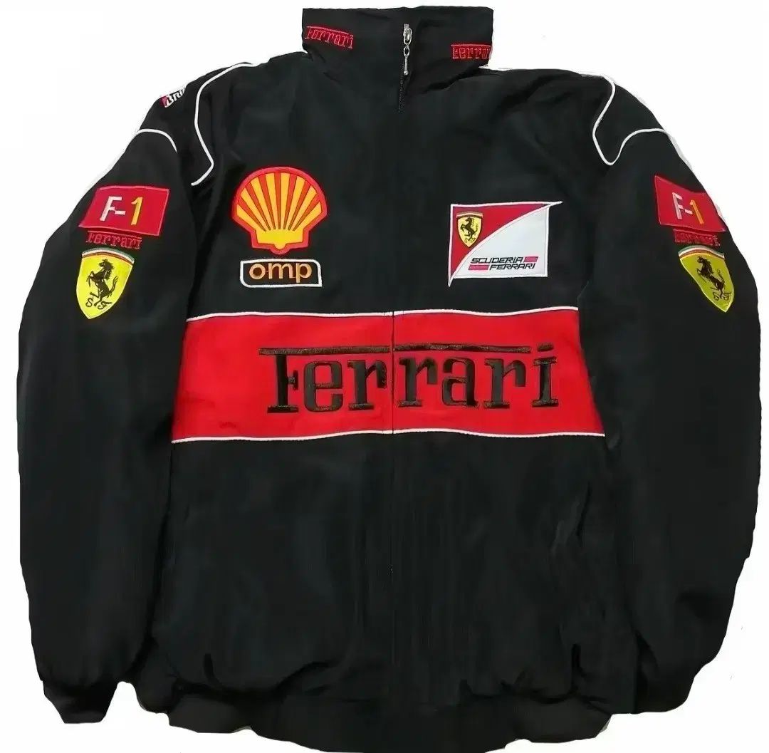 新品 Ferrari(フェラーリ) F1 レーシン ジャケット ブラック
