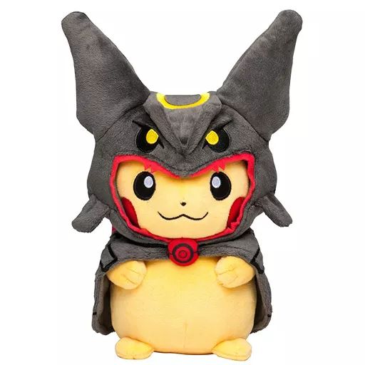 【中古】ぬいぐるみ 黒いレックウザポンチョを着たピカチュウ ぬいぐるみ 「ポケットモンスター」 ポケモンセンター限定