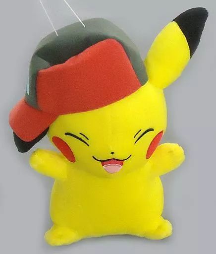 [Used] Plush Pikachu (Shinoh Cap) Huge Plush Toy ~ Satoshi's Pikachu ~ vol.2 “Pokémon the Movie: I Chose You!”