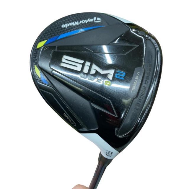 【中古】 テーラーメイド SIM2 MAX-D 3W フェアウェイウッド FW TENSEI BLUE TM50(SIM2 FW) (フレックスS) メンズ 男性用 右利き 右用 Cランク ゴルフクラブ