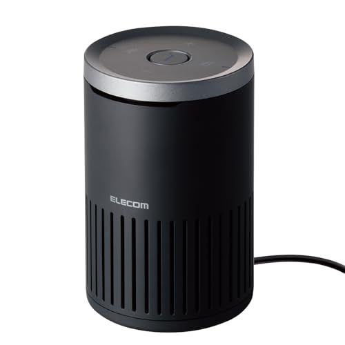 エレコム スピーカーフォン 会議用 USB接続 ノイズリダクション機能 エコーキャンセラー オートゲインコントロール対応 約350ml缶サイズ 無指向性マイク ブラック HS-SP02M2BK(沖縄・離島の方不可) ba0b4dd8