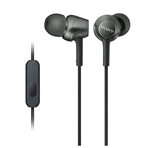 ソニー イヤホン MDR-EX255AP : カナル型 リモコン・マイク付き ブラック MDR-EX255AP Bkoe