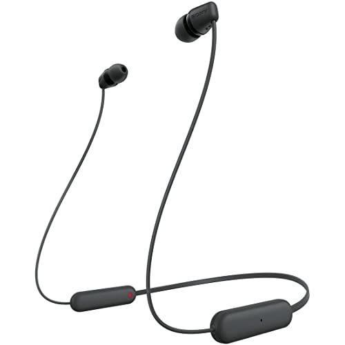 ソニー(SONY) ワイヤレスイヤホン WI-C100:Bluetooth対応/25時間スタミナ/IPX4防滴/DSEE搭載 ブラック WI-C100 BZ 小koe