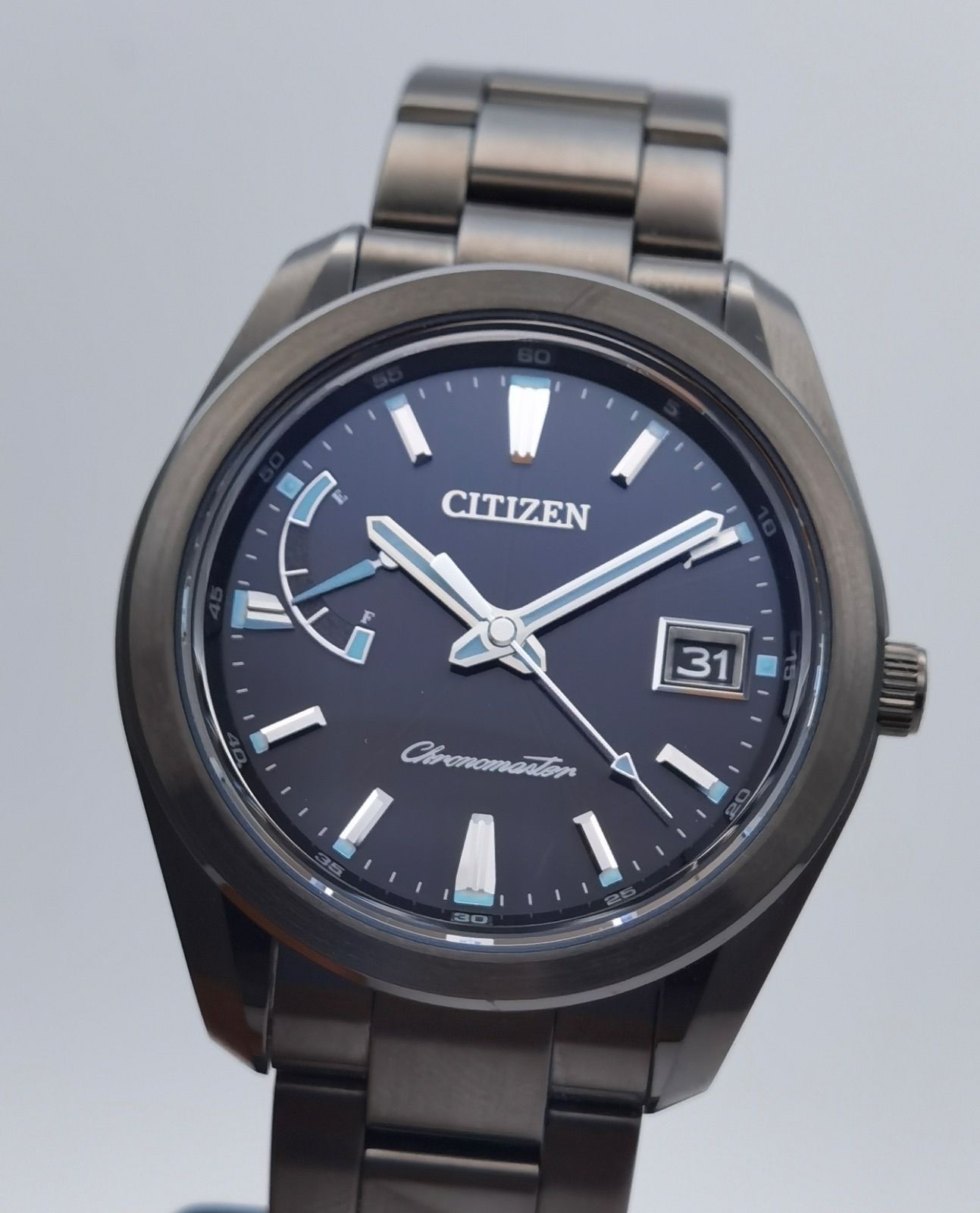 超美品 保証書付き シチズン CITIZEN ザ・シチズン エコドライブ AQ1054-59E A010-T026095 デイト パワーリザーブ ソーラー メンズ 腕時計