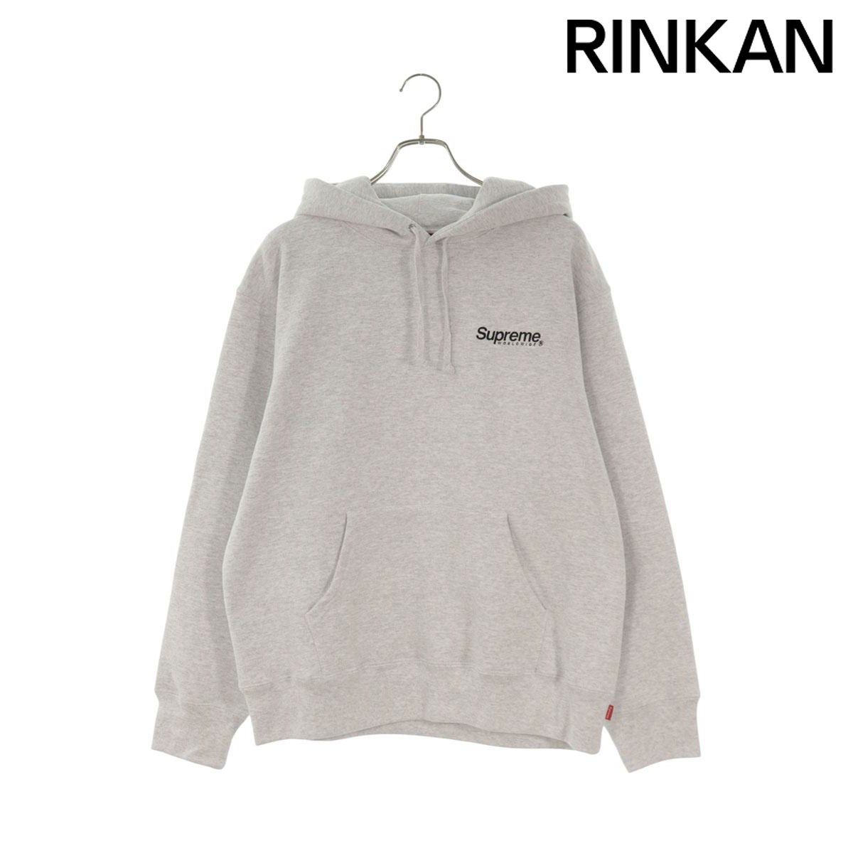 シュプリーム 23SS worldwide hooded sweatshirt バックプリントパーカー メンズ M