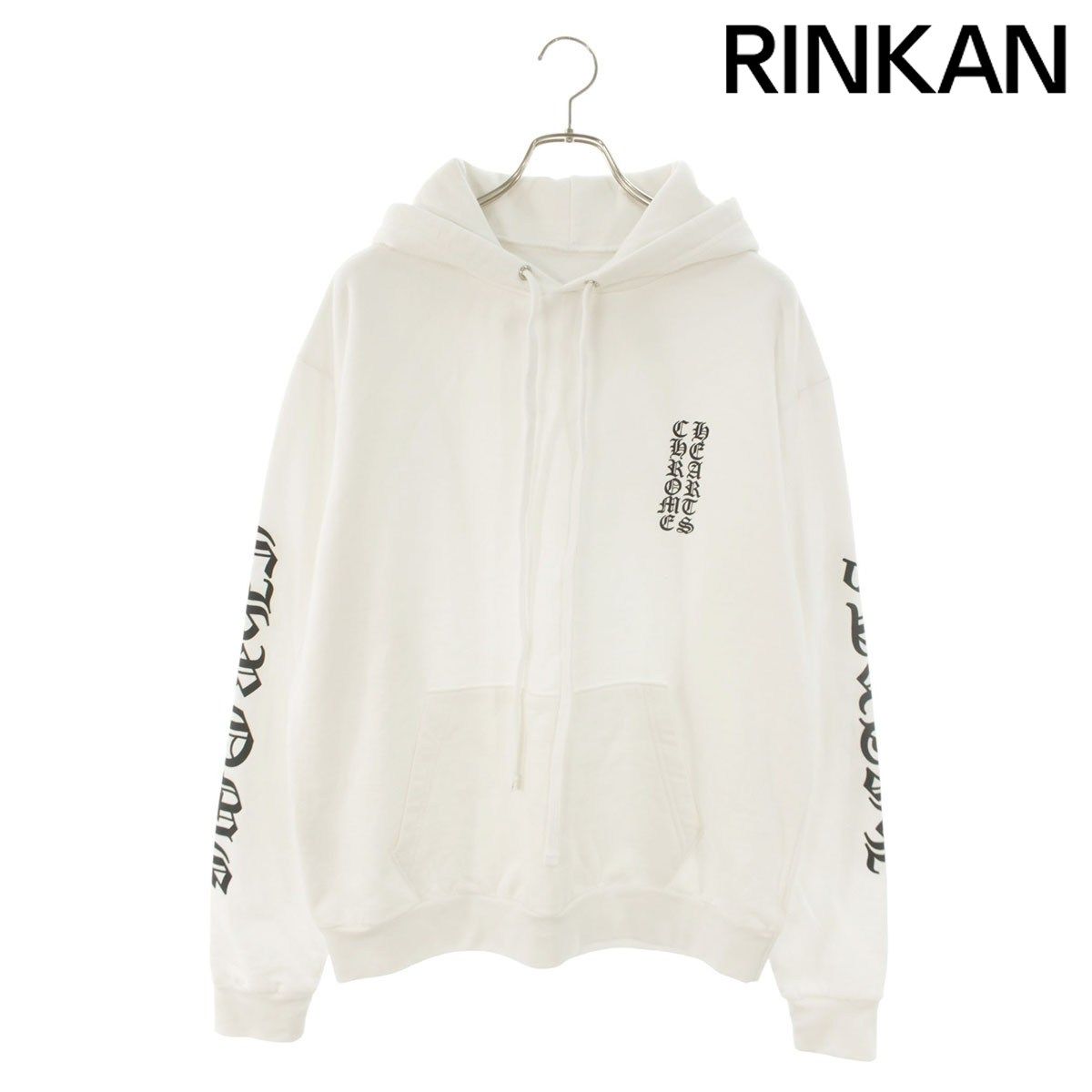 クロムハーツ SWTSHRT PLV アームロゴプリントプルオーバーパーカー メンズ S