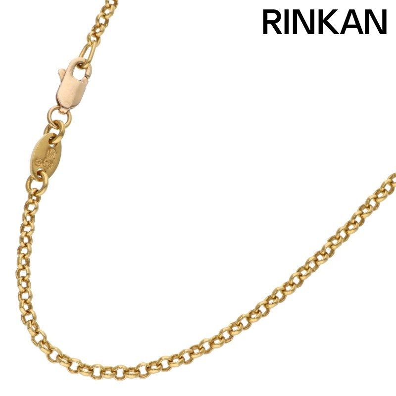 クロムハーツ 22K NECKCHAIN R20/ロールチェーン20inch ゴールドネックレス メンズ 20inch