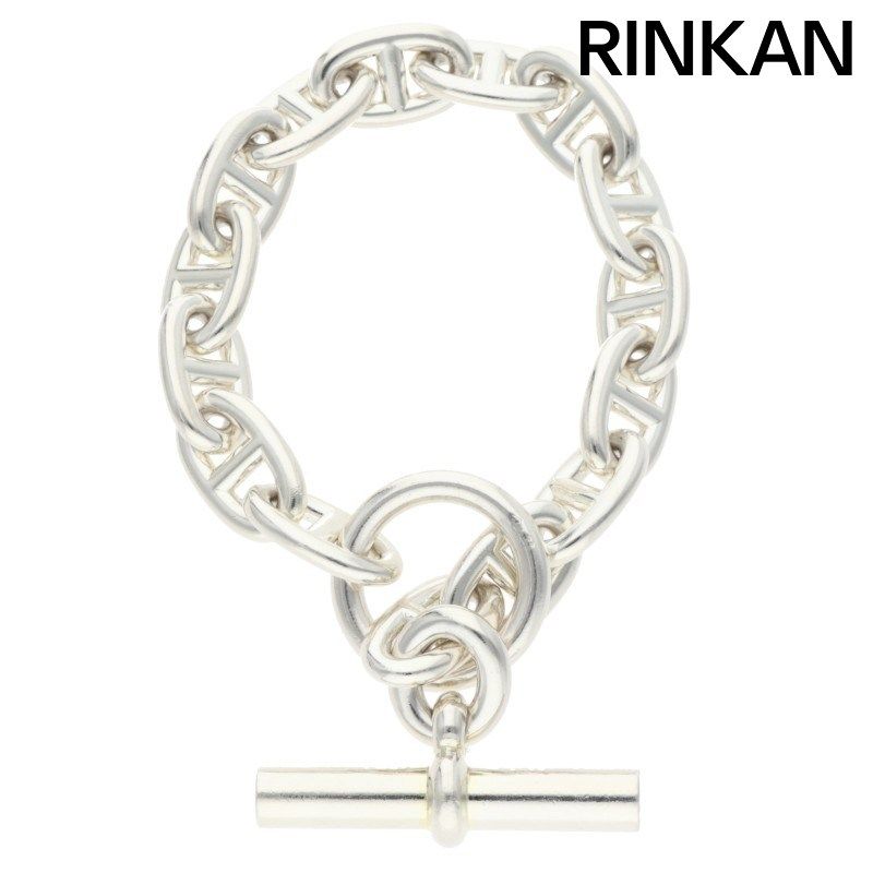 エルメス Chaine d'Ancre MM シェーヌダンクルMMシルバーブレスレット メンズ 15LINK