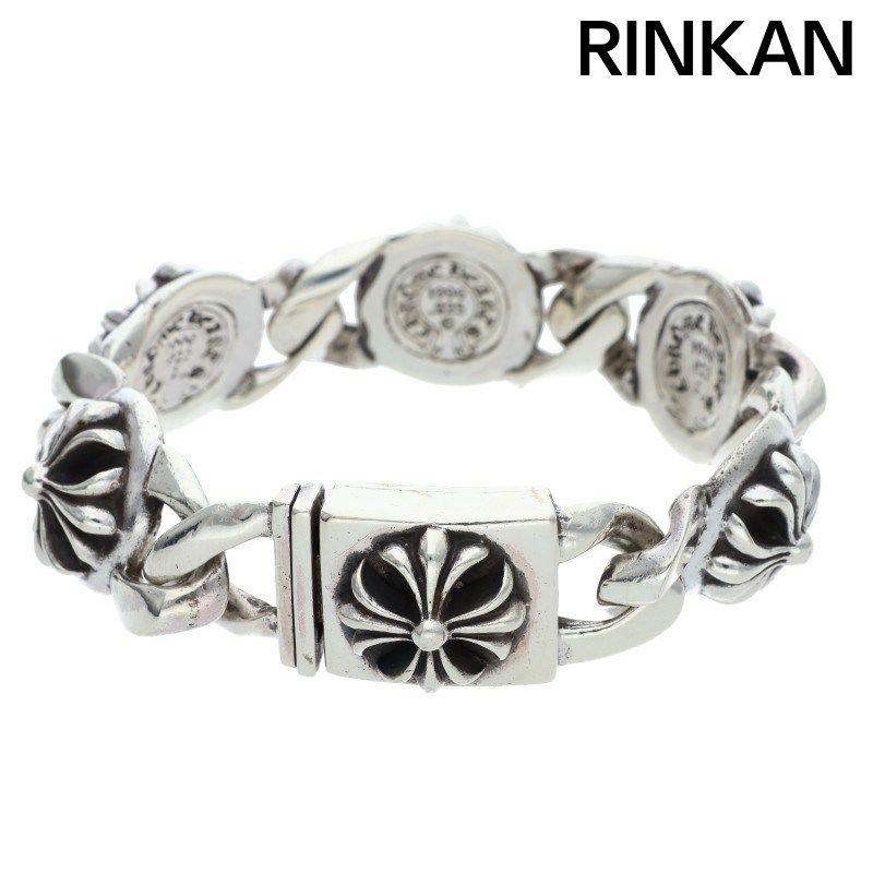 クロムハーツ CROSS LINK/クロスリンク オールドシルバーブレスレット メンズ 5LINK