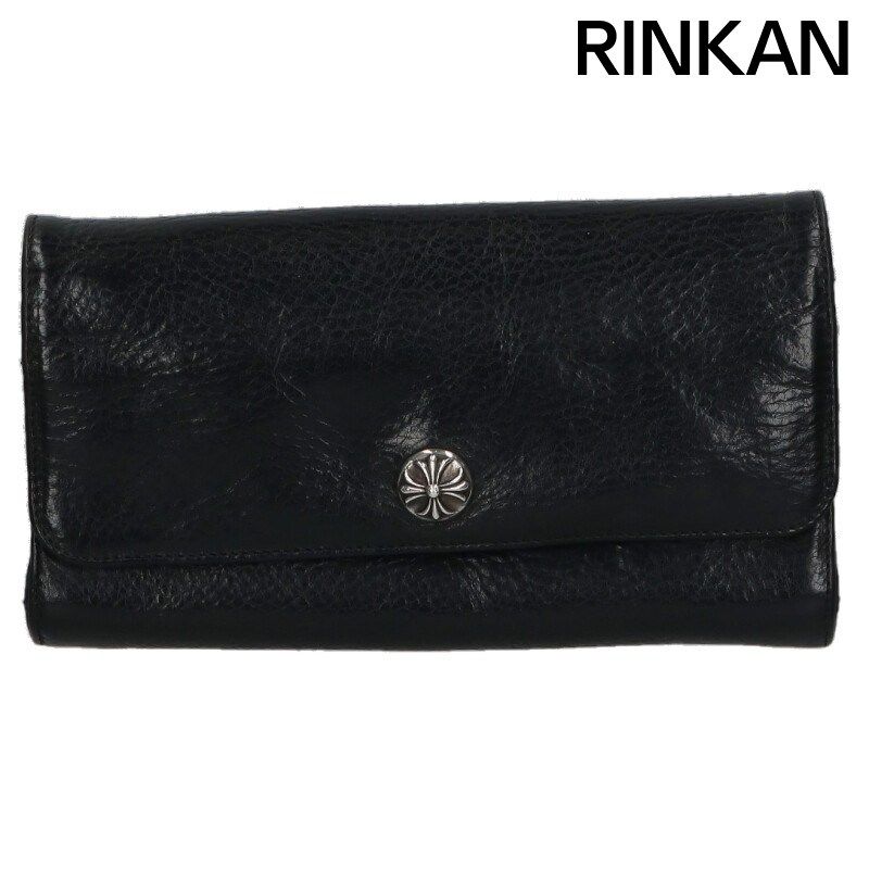 クロムハーツ JUDY/ジュディ クロスボタンレザーウォレット財布 メンズ