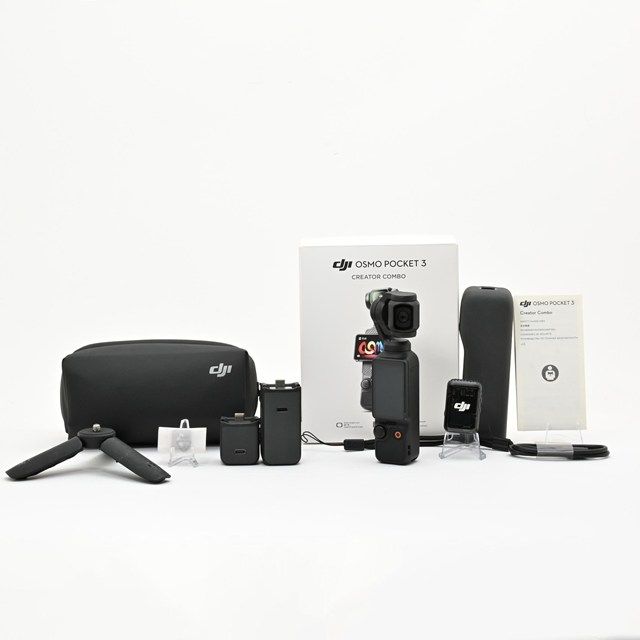 ＜良品＞ DJI Osmo Pocket 3 クリエイターコンボ｜Vlogカメラ｜3軸ジンバル搭載｜動作快調｜外観きれい｜光学良好｜付属品充実｜安心して使える実用モデル