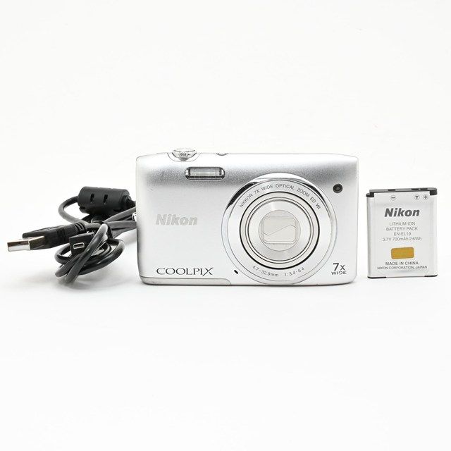 良品＞ Nikon COOLPIX S3500 クリスタルシルバー S3500SL｜光学7倍