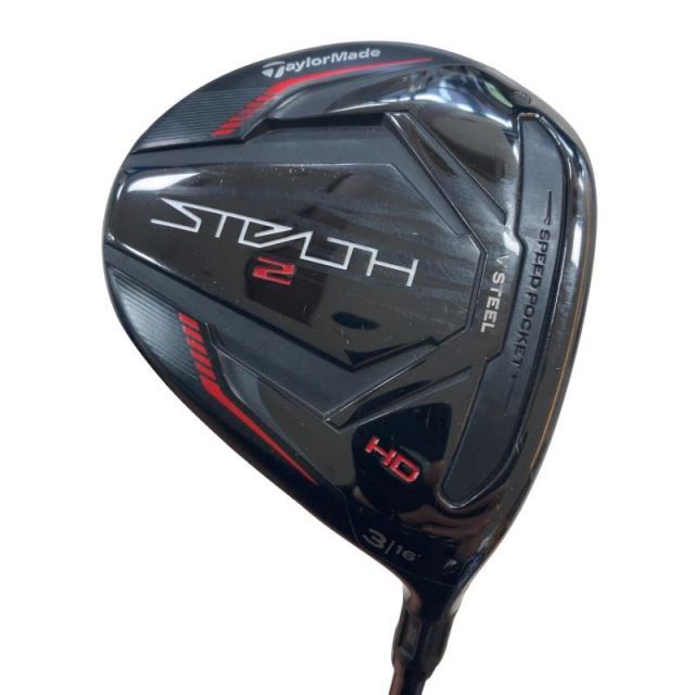 【中古】 テーラーメイド STEALTH2 HD 3W フェアウェイウッド FW TENSEI RED TM50(STEALTH FW) (フレックスS) メンズ 男性用 右利き 右用 Cランク ゴルフクラブ