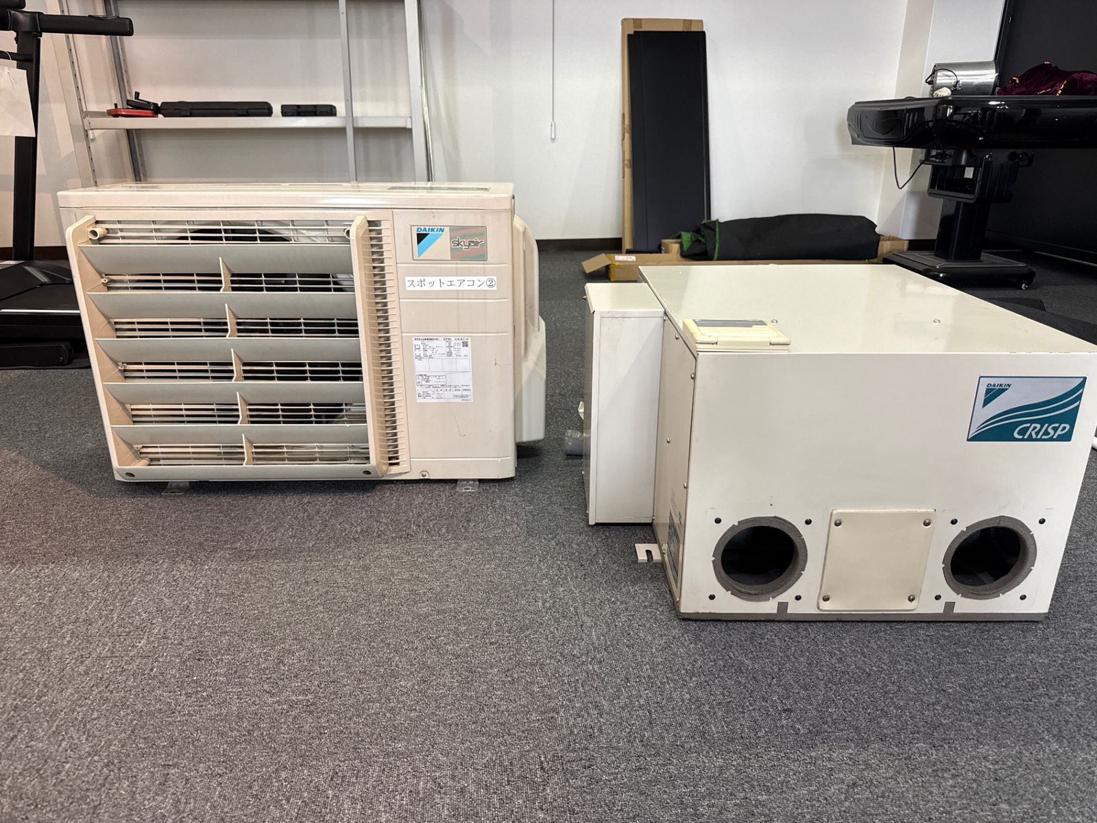 【店頭引取限定】【動作未確認】ダイキン SSDP63B(SSDP63A) スポットエアコン クリスプ 室外機セット品 ※動作未確認・ダクト取付部欠品・現状品(25-132)