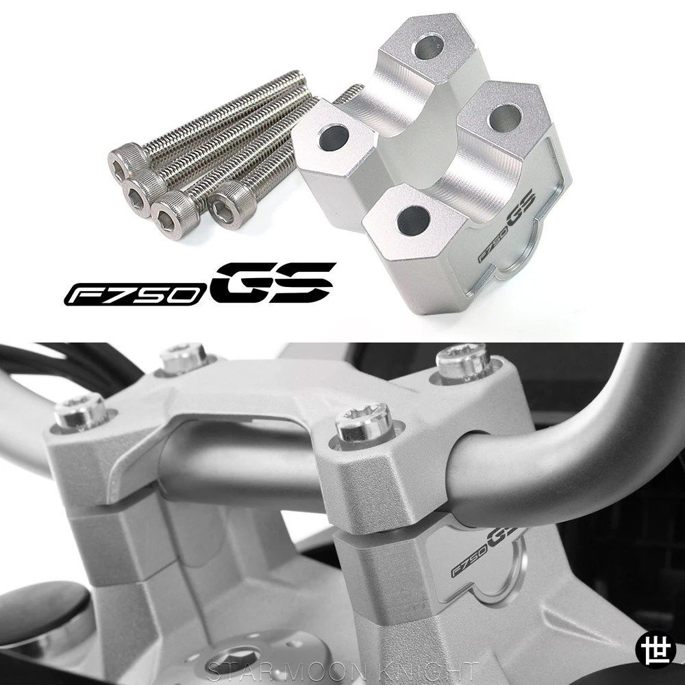 BMW F750GS F750 GS 2018 - 22 用 - オートバイハンドルバーライザー バークランプ ハンドルバークランプアダプター