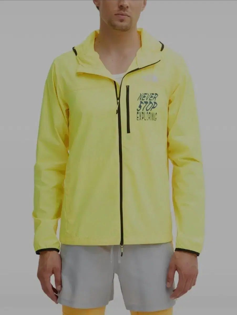 L THE NORTH FACE ザノースフェイス ハイラン ランニング 機能性 イェロー ウィンドブレーカー