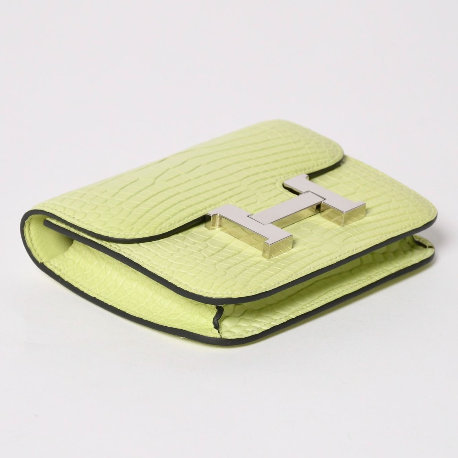 新品同様 エルメス HERMES コンスタンス スリム コンパクトウォレット 