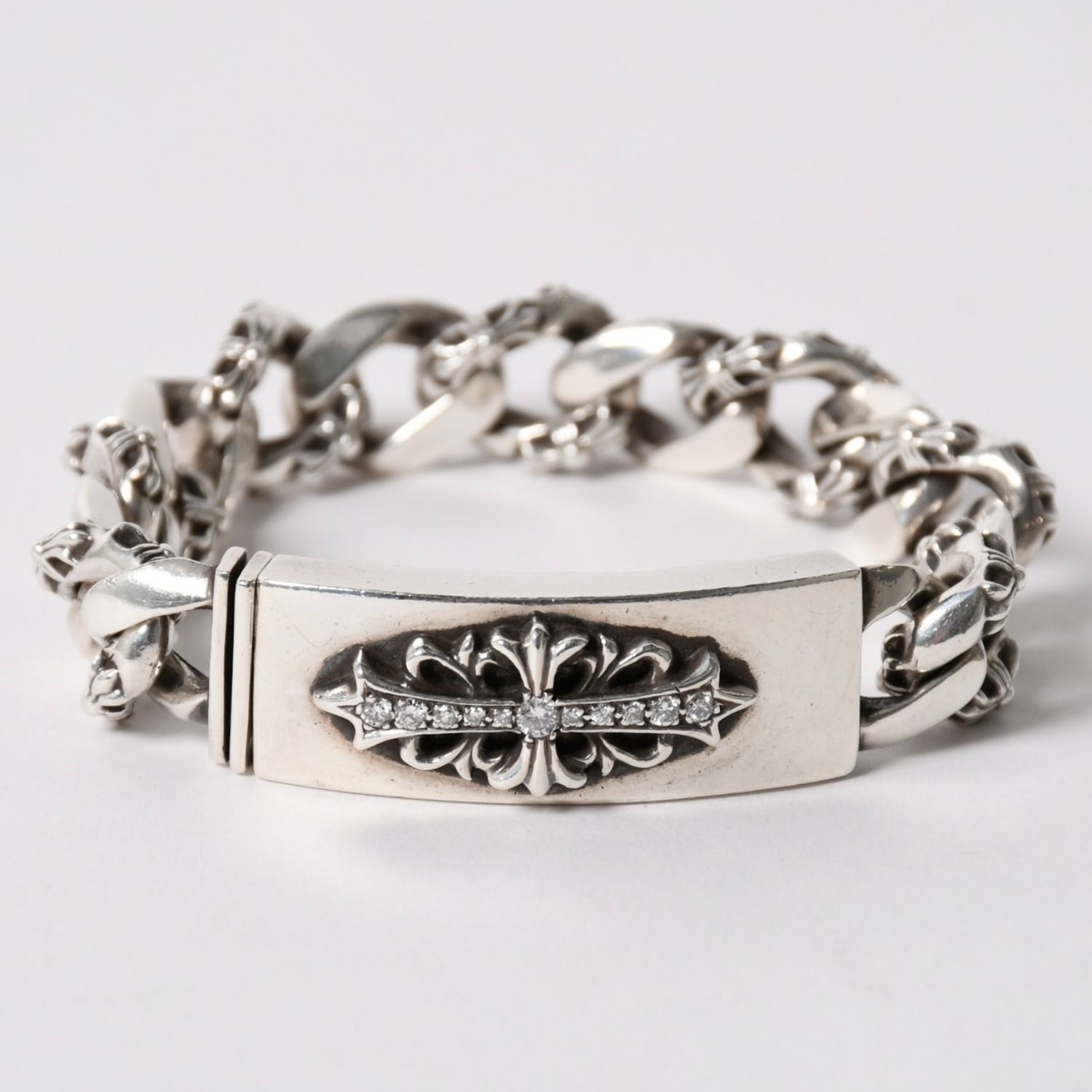 CHROME HEARTS クロムハーツ ID FLORAL CRS FNCY P DIA フローラル
