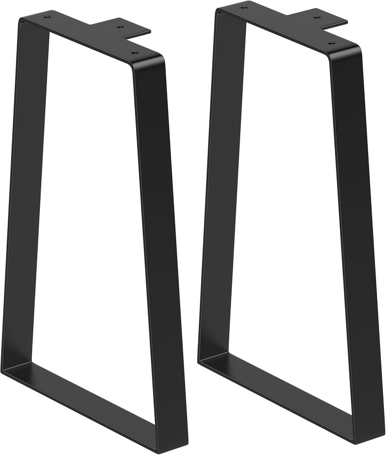 Signstek テーブル 脚 アイアンレッグ diy 机 脚 アイアンテーブル脚 2本セット 高さ40cm デスク 家具の足 台形 机 足 パーツ 滑り防止 ブラック★m 262209ee