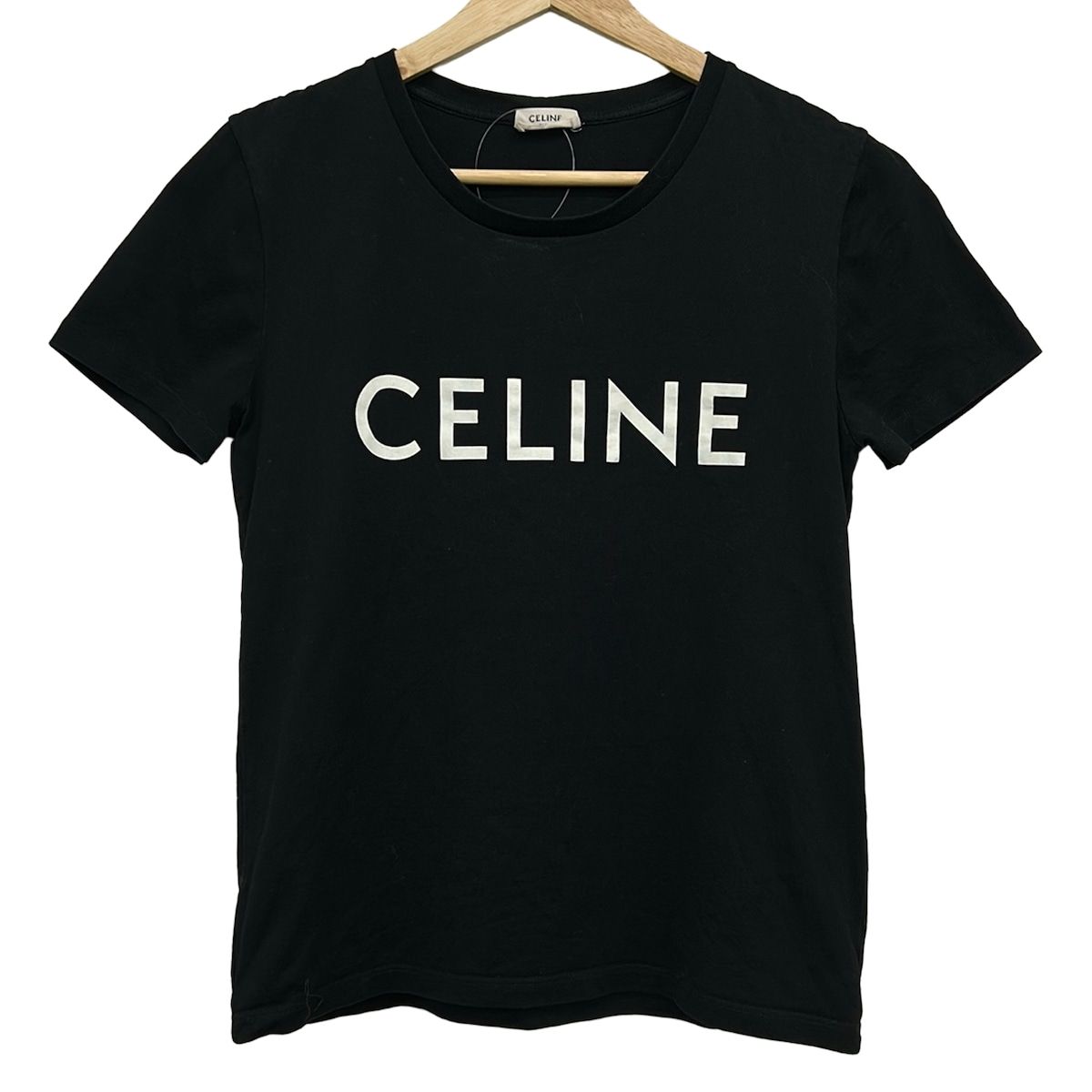 CELINE(セリーヌ) 半袖Tシャツ サイズS レディース - 2X314916G 黒 S/ロゴ