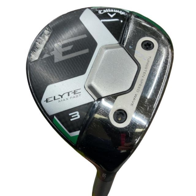 【中古】 キャロウェイ ELYTE MAX FAST 3W フェアウェイウッド FW LIN-Q GREEN 40 for CW(ELYTE FW) (フレックスR) メンズ 男性用 右利き 右用 Dランク ゴルフクラブ