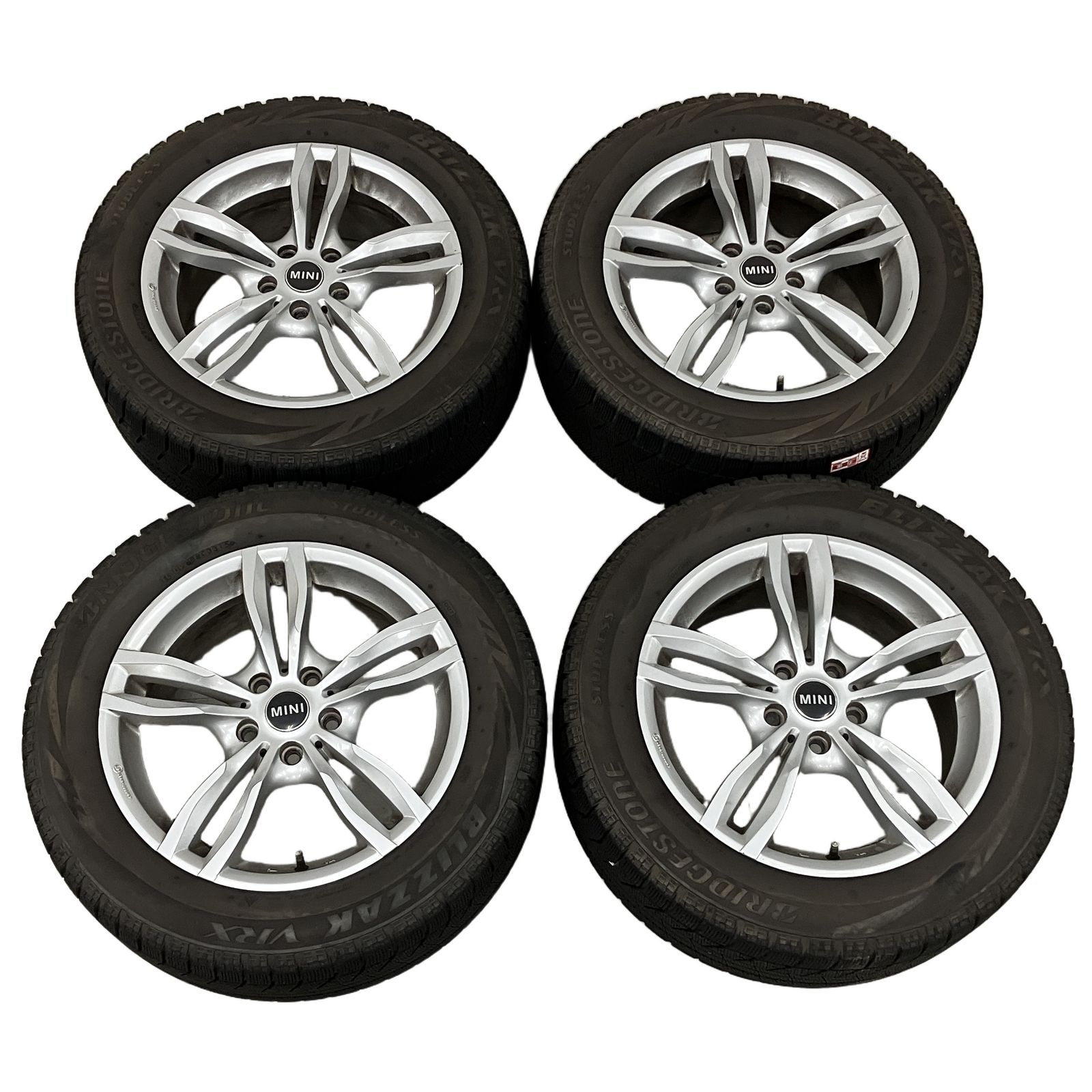 MINI MAK ルフト 17インチ 5穴 7.5J×17 ホイールタイヤ スタッドレス 4本セット 中古 M11182612