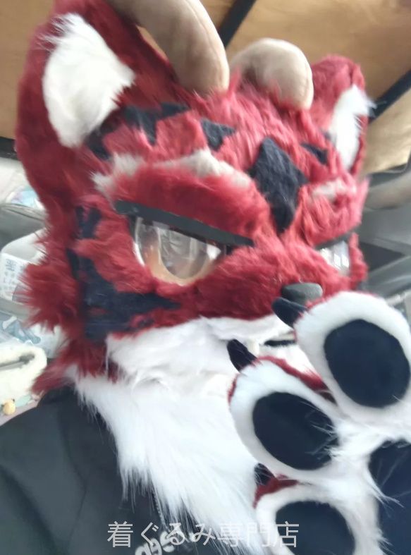 犬　猫　着ぐるみ ヘッド全頭　ヘッド ケモノ ファースーツ ぬいぐるみ コスプレ コスチューム Kurumi 一点物 C275