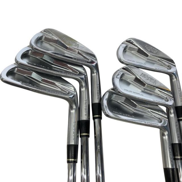 【中古】 本間ゴルフ TOUR WORLD TW727V FORGED 6S アイアンセット IR 純正特注シャフト (フレックスS) メンズ 男性用 右利き 右用 Cランク ゴルフクラブ