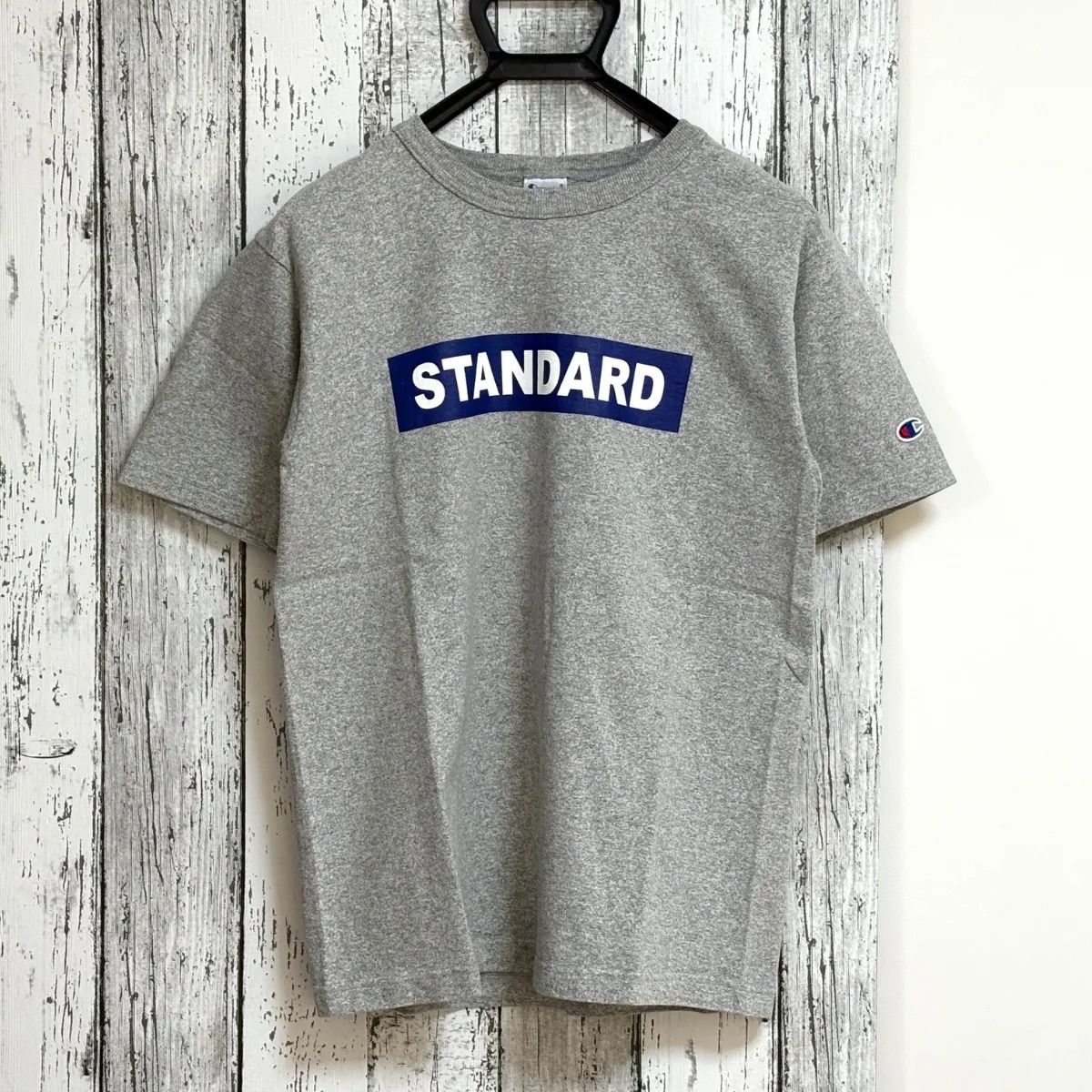 【 新品・未使用 】 STANDARD CALOFORNIA×CHAMPION T1011 スタンダードカリフォルニア ✖ チャンピオン Tシャツ コラボ 別注 グレー 即完売 1番人気カラー Mサイズ 希少