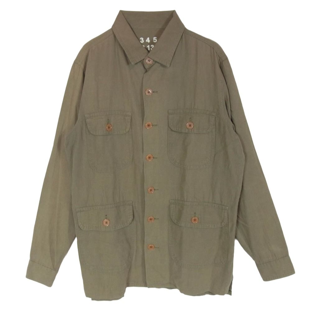 MAISON MARTIN MARGIELA メゾンマルタンマルジェラ S30GC9993 ミリタリー サファリ ジャケット カーキ系 44【中古】