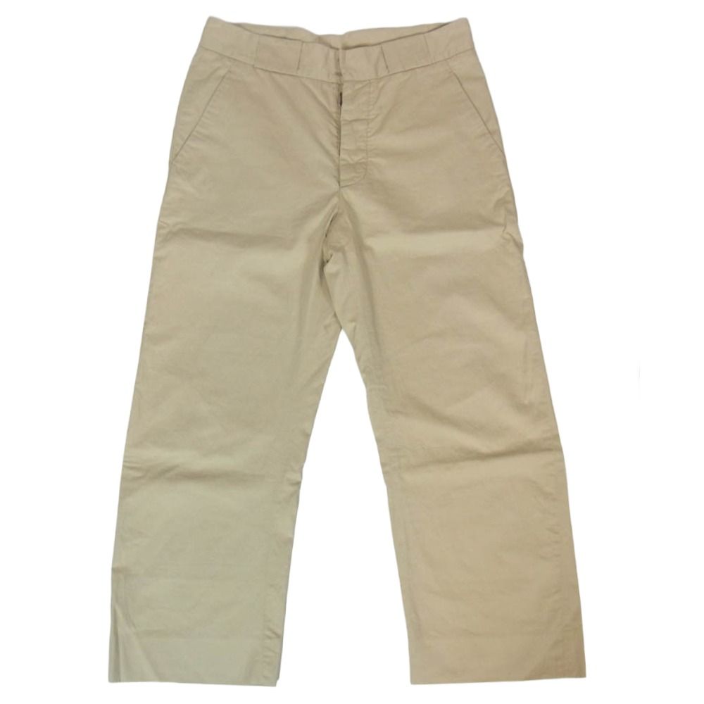 MAISON MARTIN MARGIELA メゾンマルタンマルジェラ 13AW S50KA0267 ボタンフライ コットン パンツ ベージュ系 44【中古】