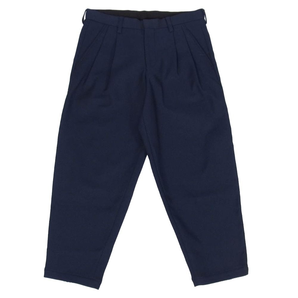 kolor カラー 21AW 21WCM-P08101 2タック クロップド テーパード パンツ ネイビー系 1【中古】